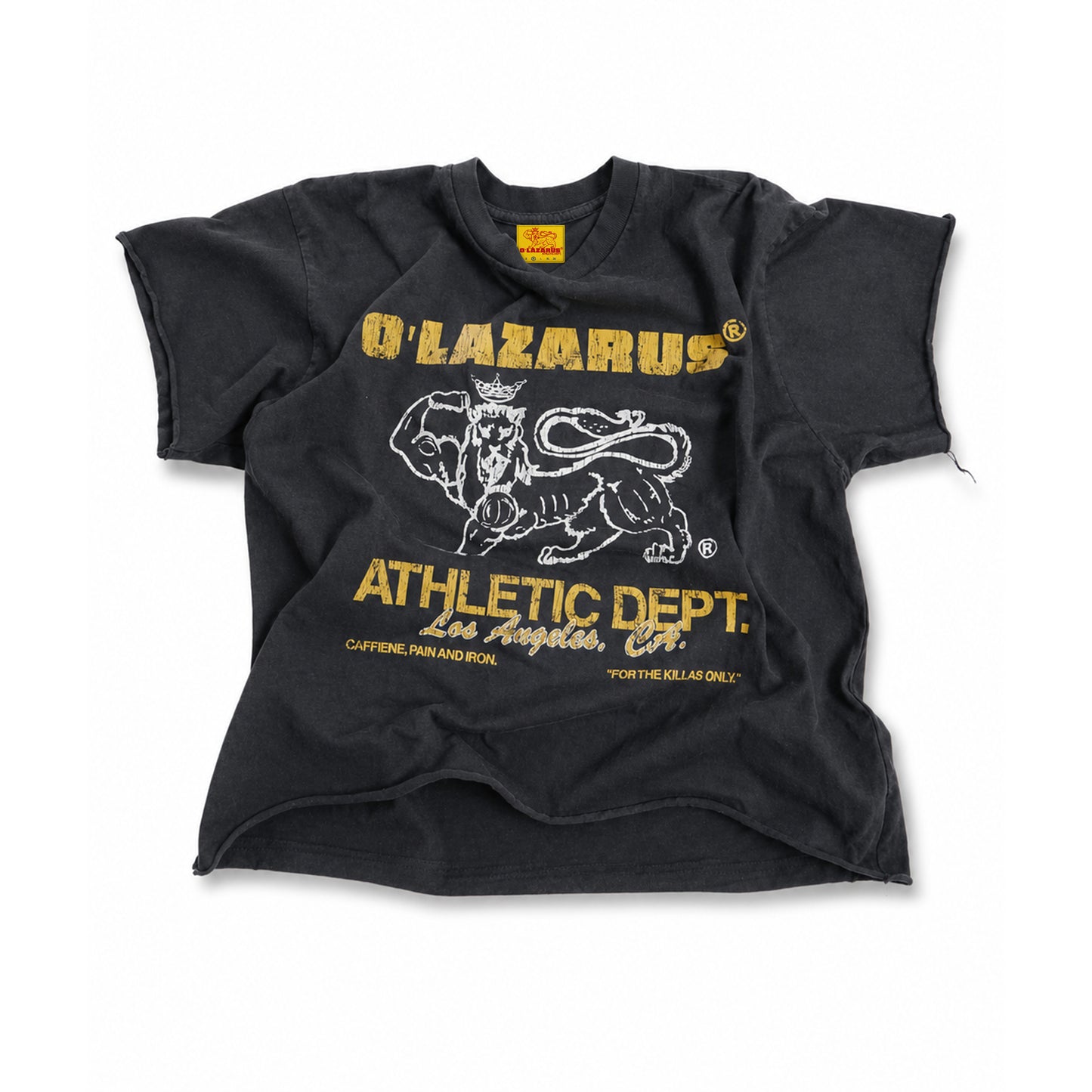 O'LAZARUS CUT-OFF MUSCLE TEE (BLACK)