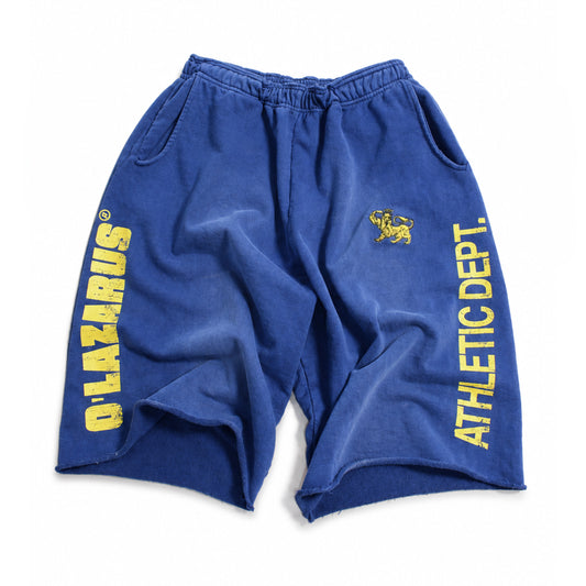 O'LAZARUS CUT-OFF SWEATSHORT (NAVY BLUE)