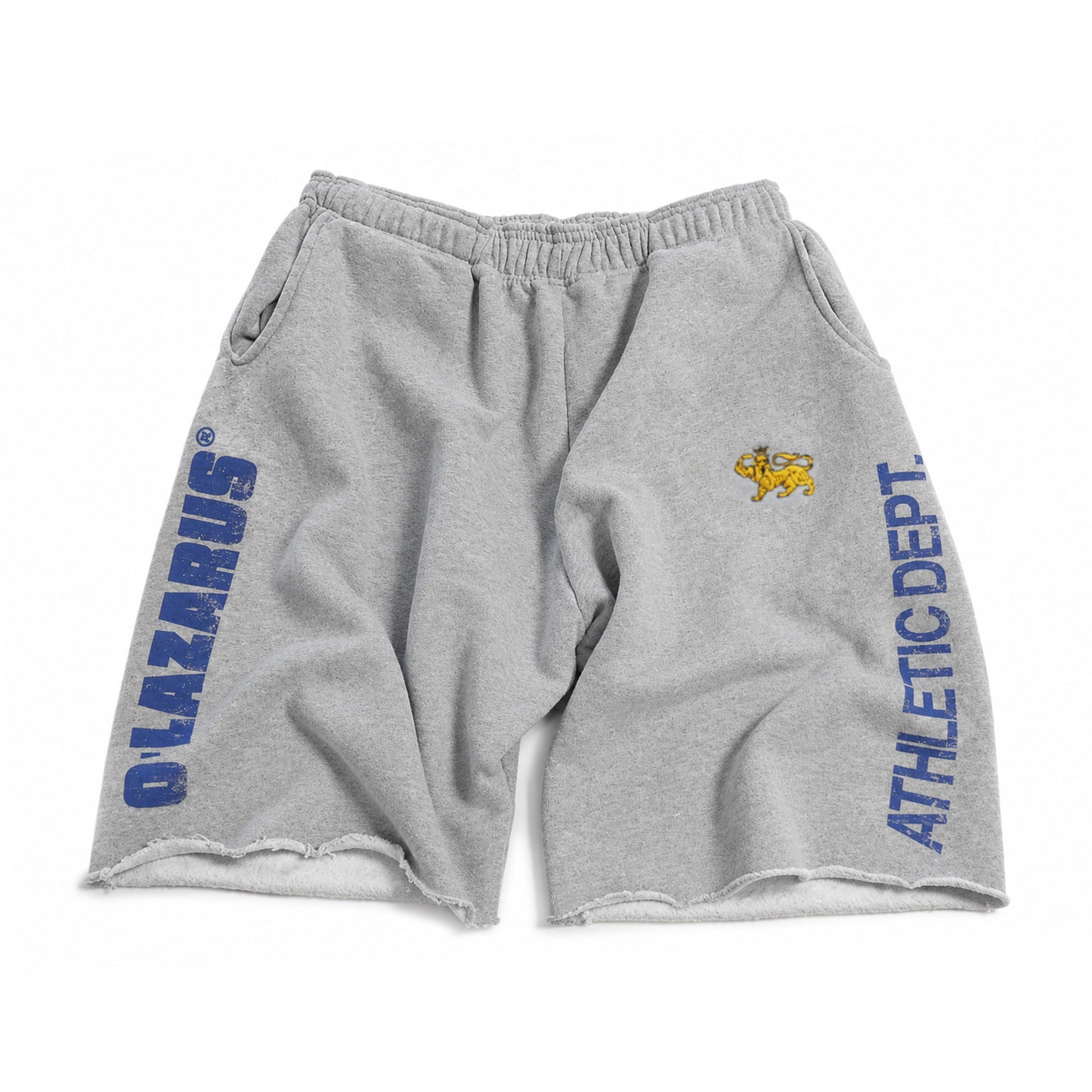 O'LAZARUS CUT-OFF SWEATSHORT (HEATHER GREY)