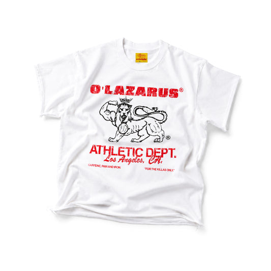 O'LAZARUS CUT OFF MUSCLE TEE (WHITE)