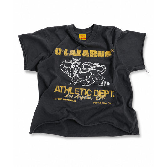 O'LAZARUS CUT-OFF MUSCLE TEE (BLACK)